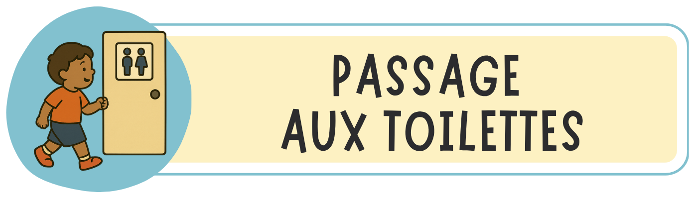 Sticker Passage aux toilettes